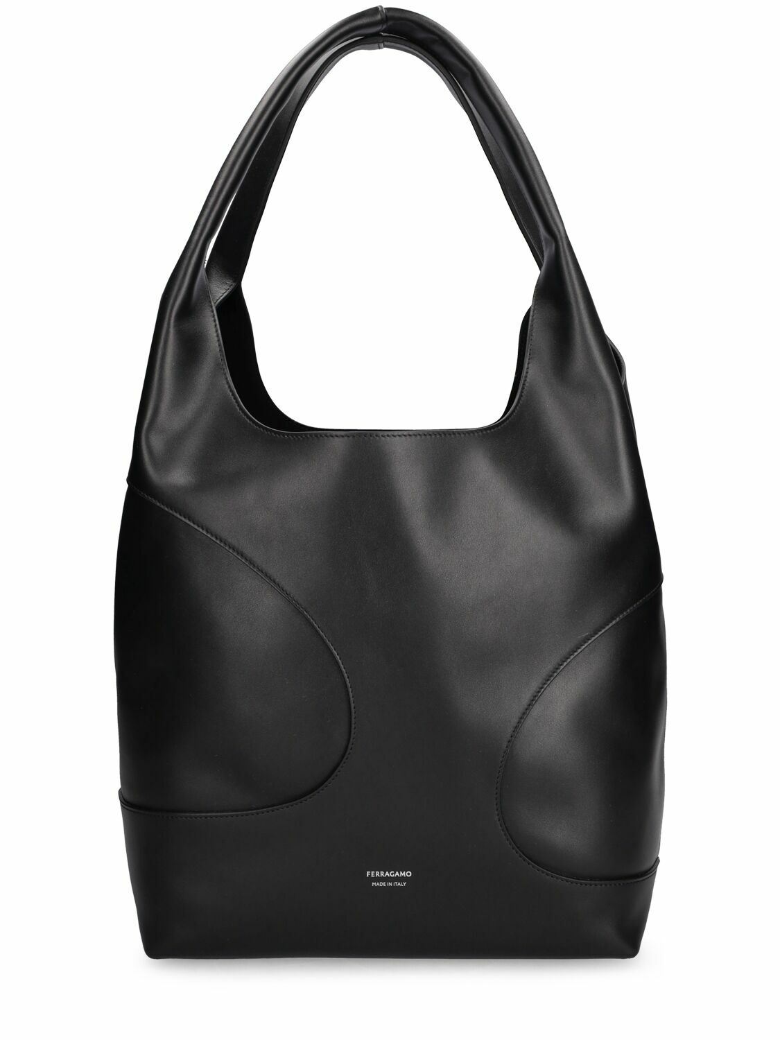 FERRAGAMO - Cut Out Leather Shopping Bag Salvatore Ferragamo