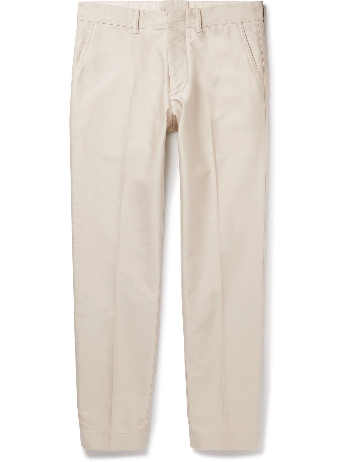 TOM FORD - Straight-Leg Cotton Chinos - Neutrals TOM FORD