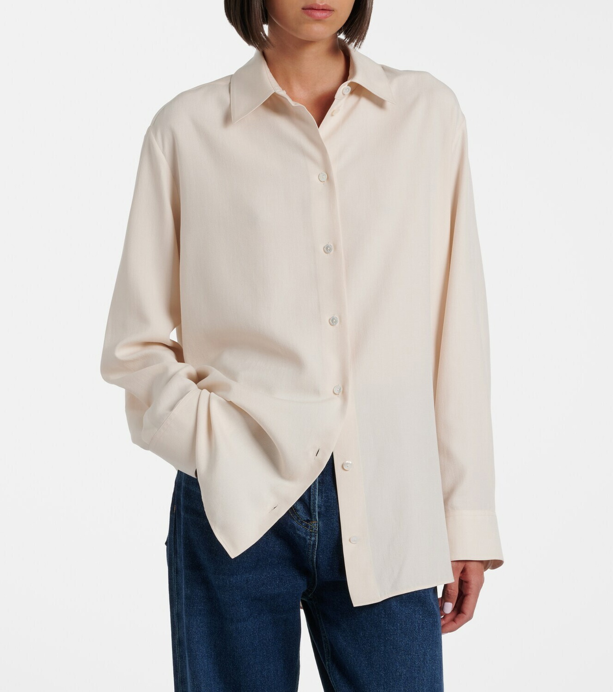 The Row Sisilia silk shirt