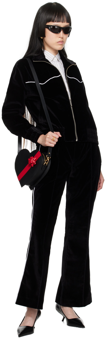 Ernest W. Baker Black Flared Lounge Pants
