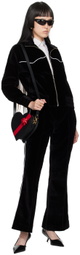 Ernest W. Baker Black Flared Lounge Pants