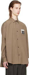UNDERCOVER Taupe Patch Shirt
