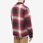 Wax London Men's Whiting Ombre Overshirt in Red