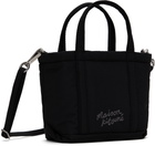 Maison Kitsuné Black Fox Head Puffer Mini Tote