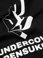 UNDERCOVER MADSTORE - Densuke28 Printed Cotton-Jersey Hoodie - Black