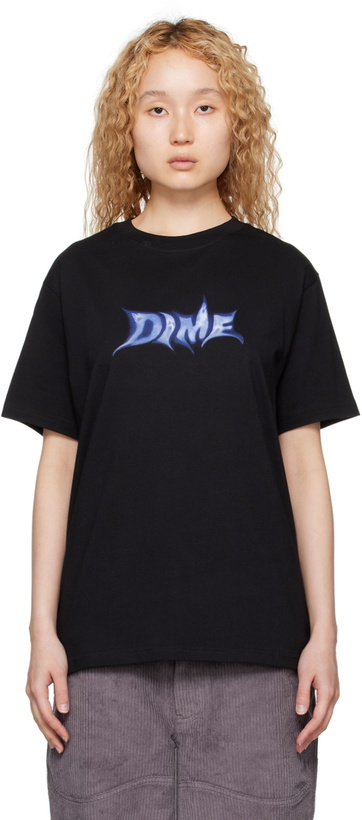 Photo: Dime Black Ghostly Font T-Shirt