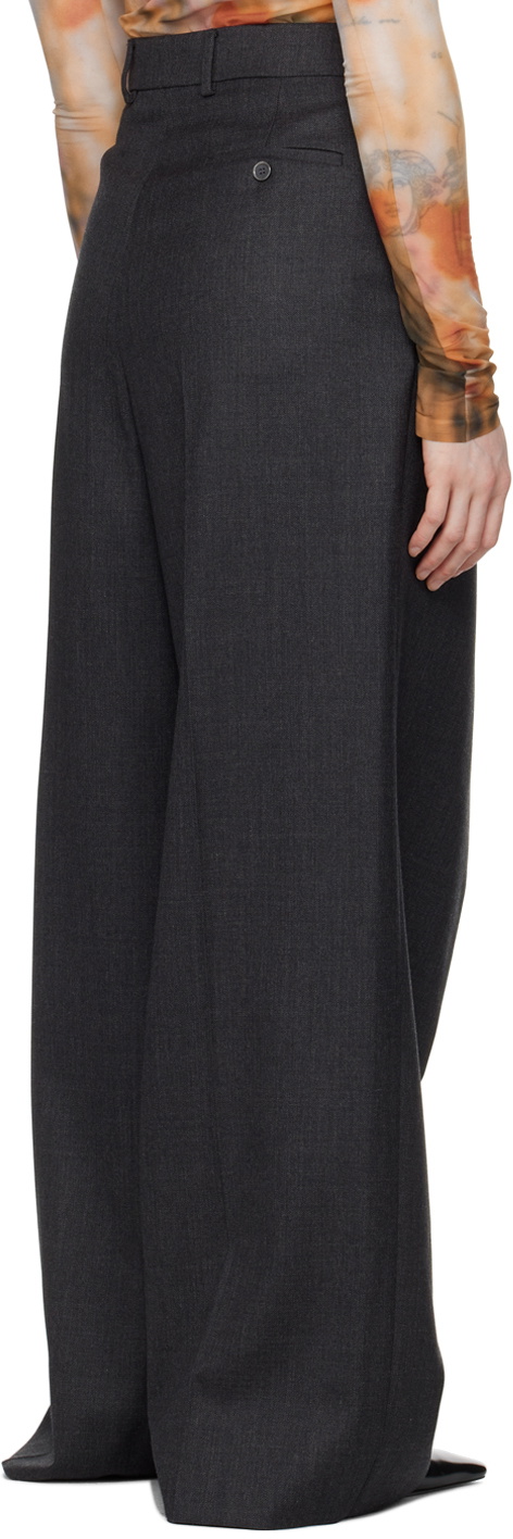gray wool wrap trouser main image 1