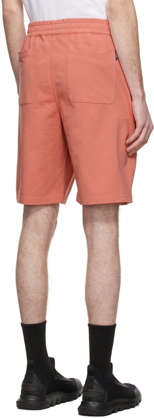 Z Zegna Pink Solid French Terry Shorts
