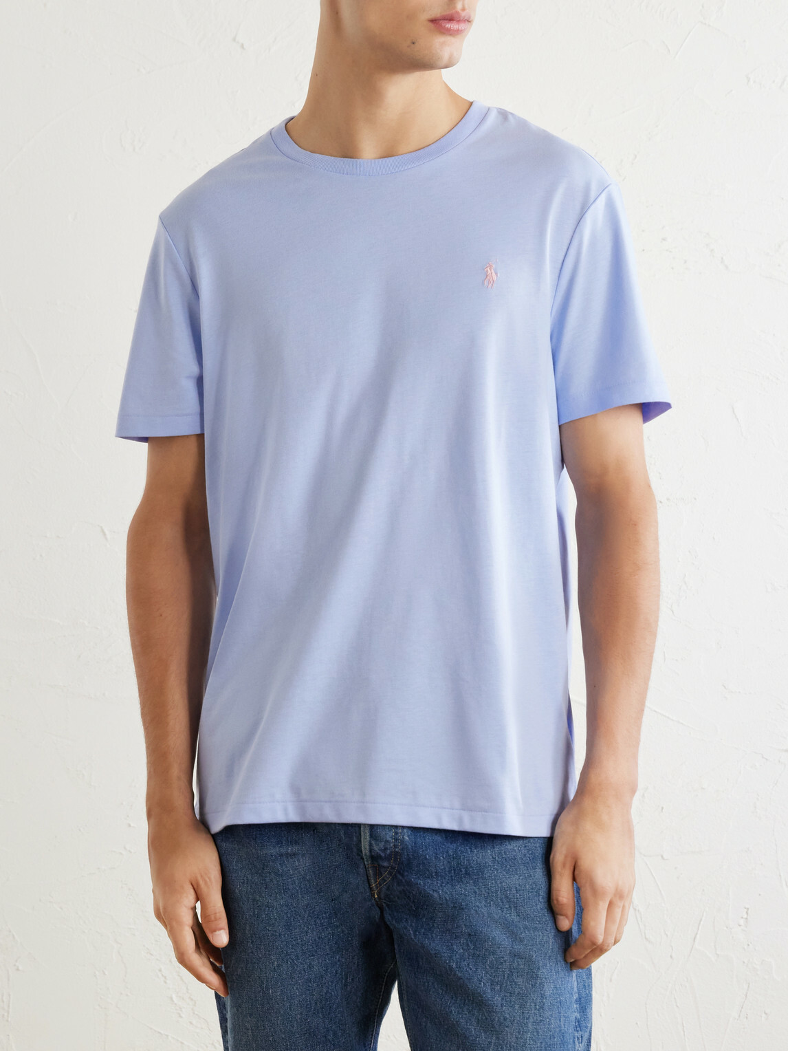 Polo Ralph Lauren - Logo-Embroidered Cotton-Jersey T-Shirt - Blue