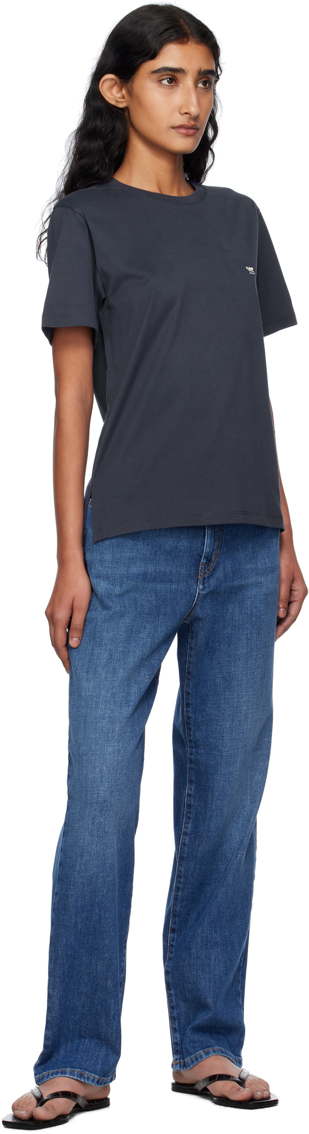 Weekend Max Mara Navy Venaco T-shirt
