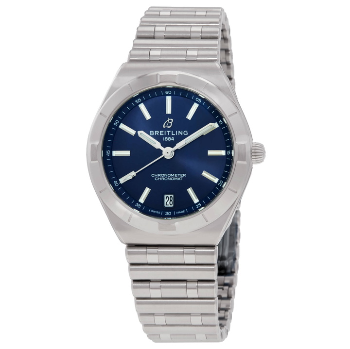 Photo: Breitling Chronomat Automatic Blue Dial Ladies Watch A10320101C1A1