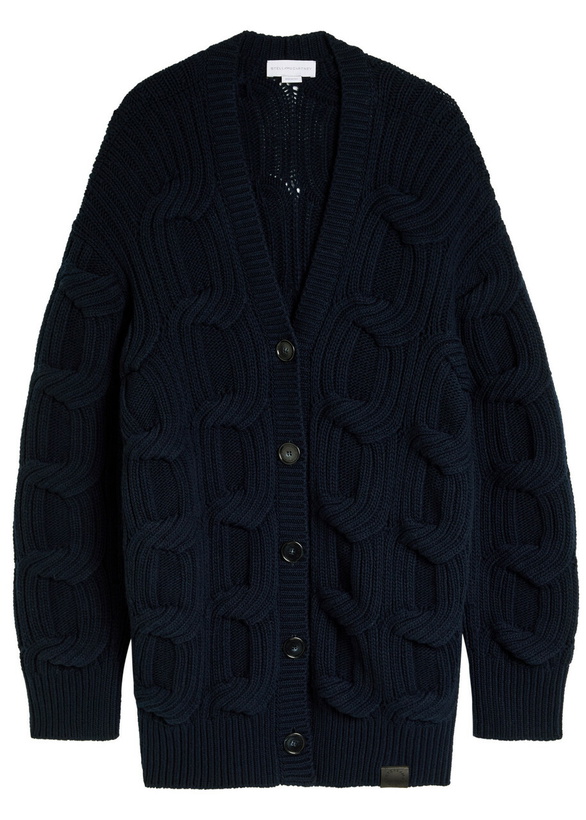 Photo: Stella Mccartney Cable-knit Wool Cardigan Navy