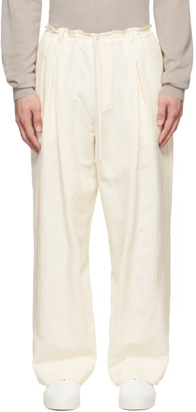 Photo: The Row Off-White Davian Pant