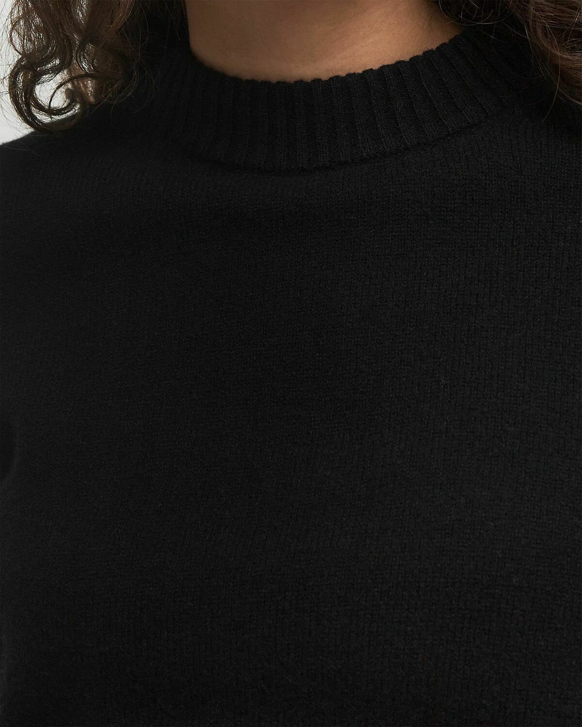 CLOSED CREW NECK CROPPED Black Womens Pullover