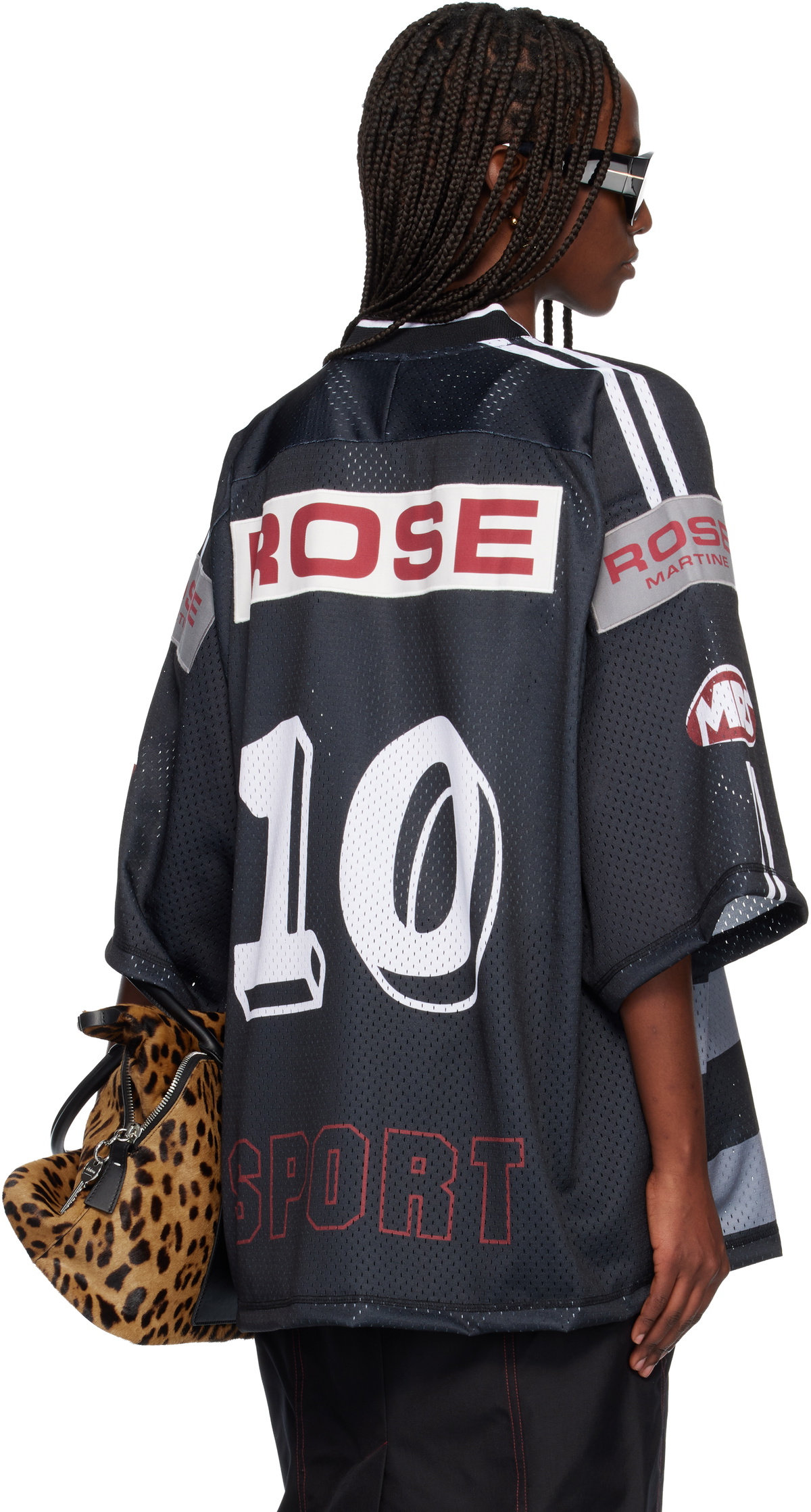 Martine Rose Gray Oversized Hockey T-shirt