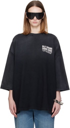 WILLY CHAVARRIA Black 'Fashion Services' Buffalo T-shirt