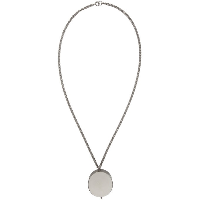 Photo: Vetements Silver Monogram Grinder Necklace
