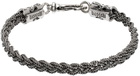 Emanuele Bicocchi Silver Tiny Braided Bracelet