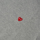 Comme des Garçons Play Men's Red Heart T-Shirt in Grey