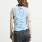 Martine Rose Women's Shrunken Stretch Football Vest in Blue