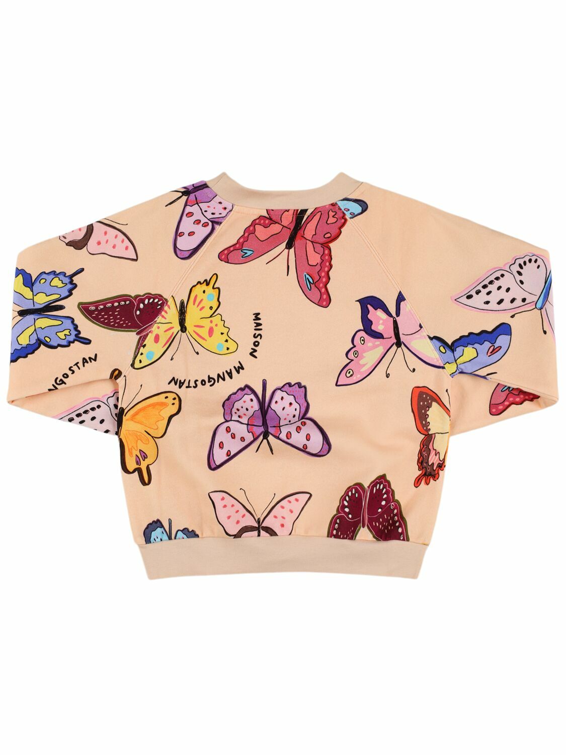 MAISON MANGOSTAN Butterfly Print Cotton Sweatshirt