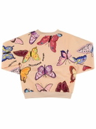 MAISON MANGOSTAN Butterfly Print Cotton Sweatshirt