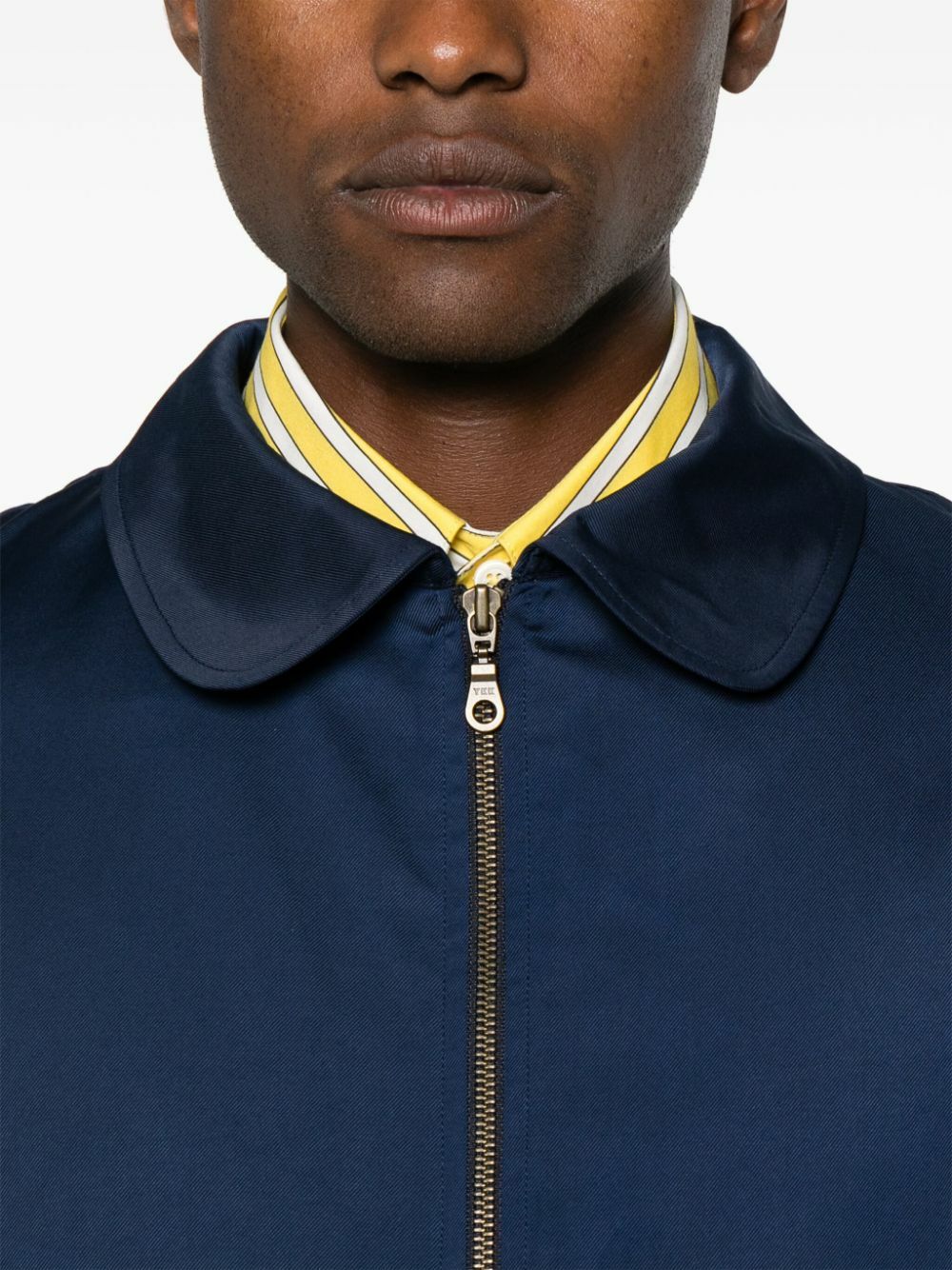Labrum London Blue Zip-Up Shell Coat