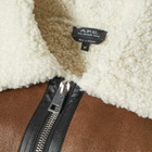 A.P.C. Tommy Faux Sheepskin Flight Jacket in Icy Brown
