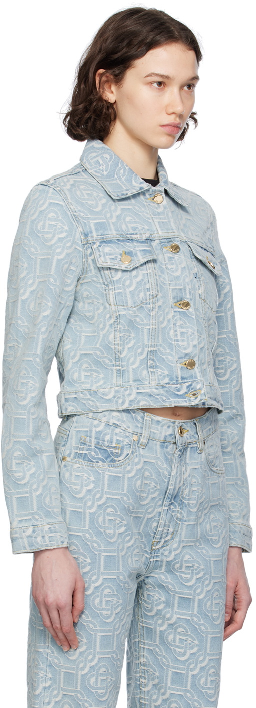 Casablanca Blue Button Denim Jacket