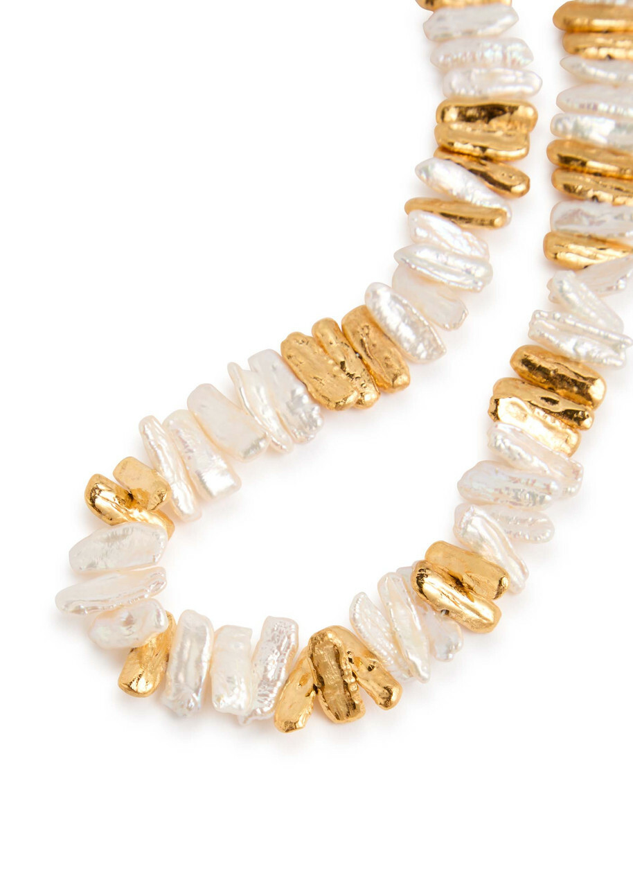 Joanna Laura Constantine Cultured Two-tone Necklace - Gold - One Size