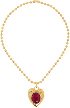 Mondo Mondo Gold & Red Pacha Necklace