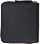 Dries Van Noten Black Pebbled Leather Wallet