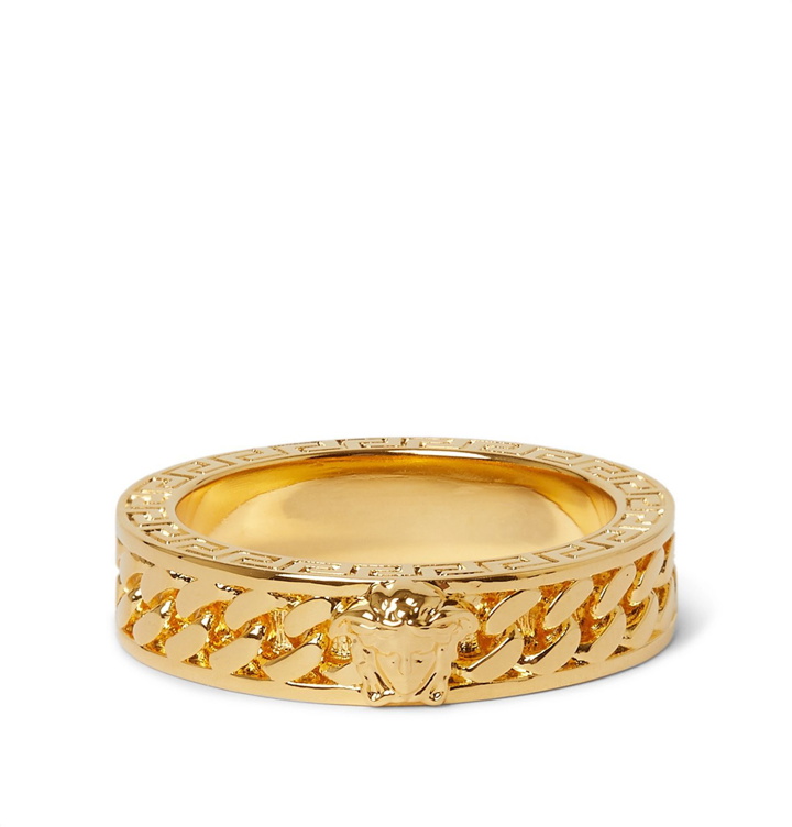 Photo: Versace - Gold-Tone Ring - Gold