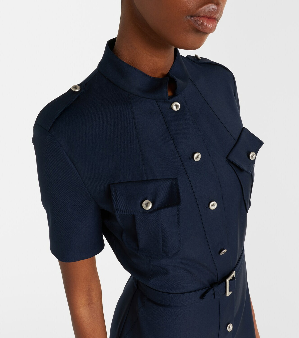 McQueen Belted shirt dress