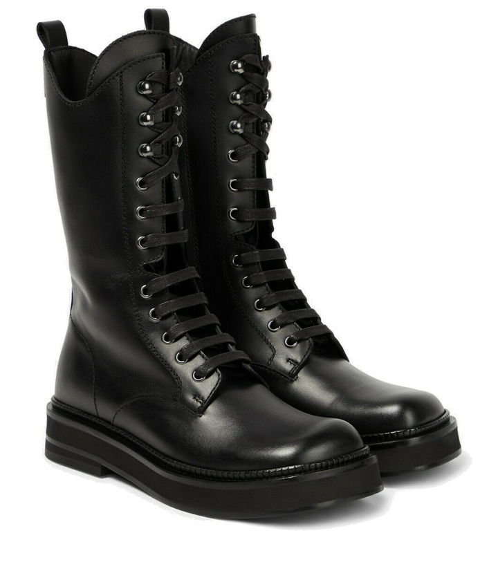 Photo: The Attico Robin leather combat boots