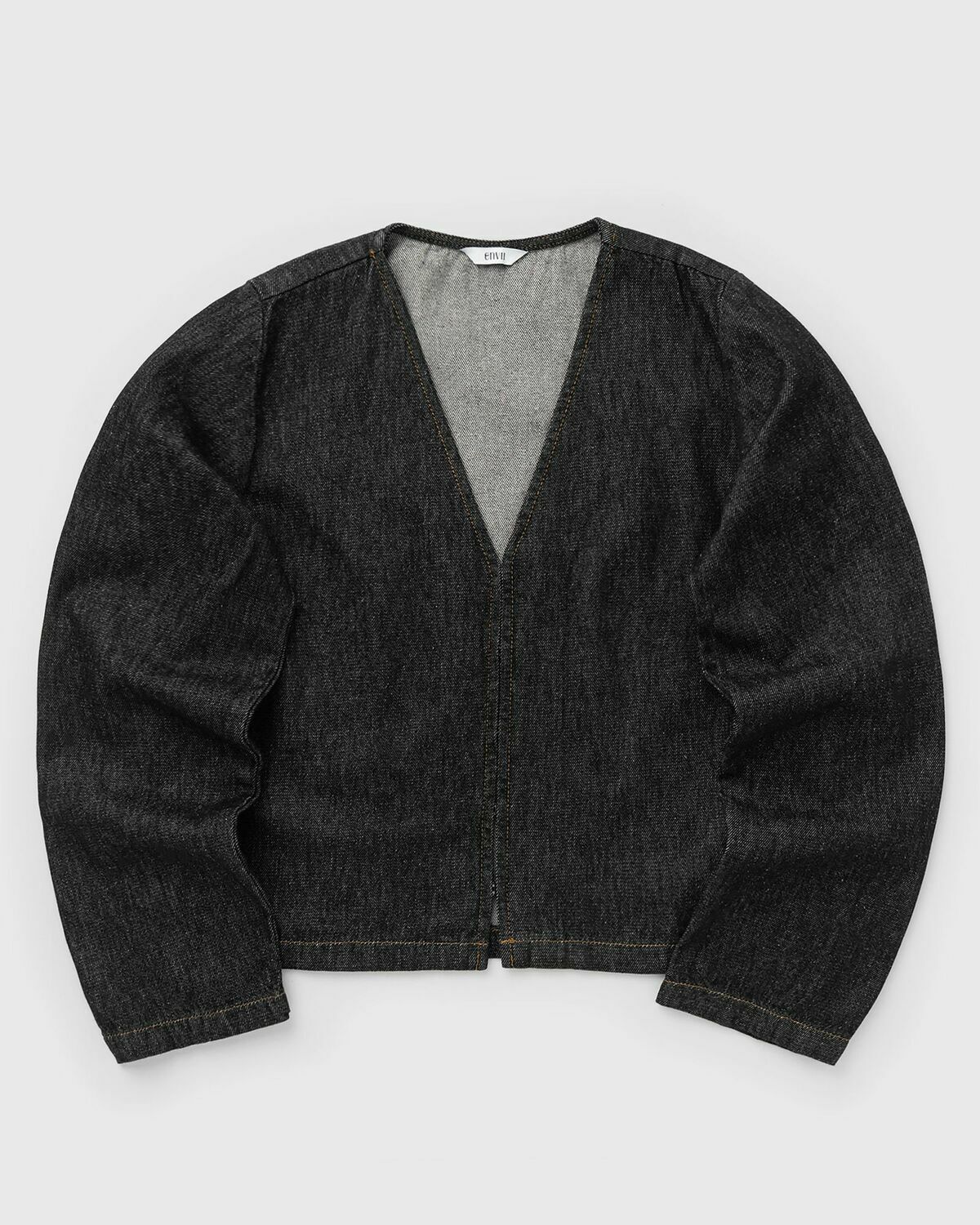 Envii ENBROOKLYN LS TIE TOP 6856 Black Womens Shirts & Blouse