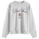 DUNST Women's Unisex Classic Logo Sweatshirt in Melange Grey