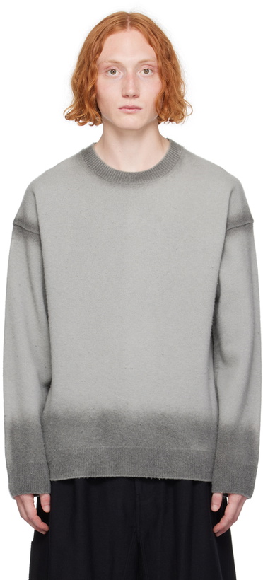 Photo: Juun.J Gray Painted Sweater