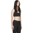 Reebok By Victoria Beckham Black Textured Seamless Sports Bra