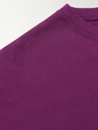 Abc. 123. - Logo-Appliquéd Cotton-Jersey T-Shirt - Purple
