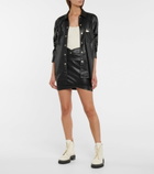 Rta - Paloma faux-leather miniskirt