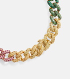 Shay Jewelry Rainbow Medium 18kt gold bracelet with gemstones