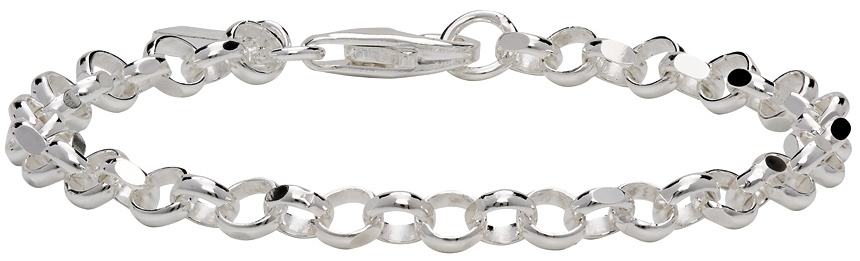 Hatton Labs Silver Diamond Cut Belcher Bracelet