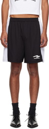 Mowalola Black & White Sucker Shorts