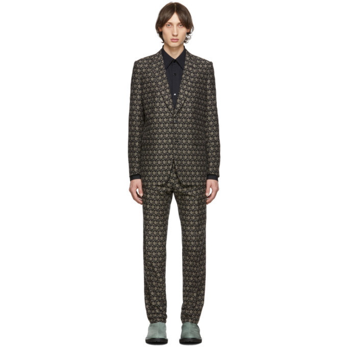 Dries Van Noten Black Kline Suit Dries Van Noten