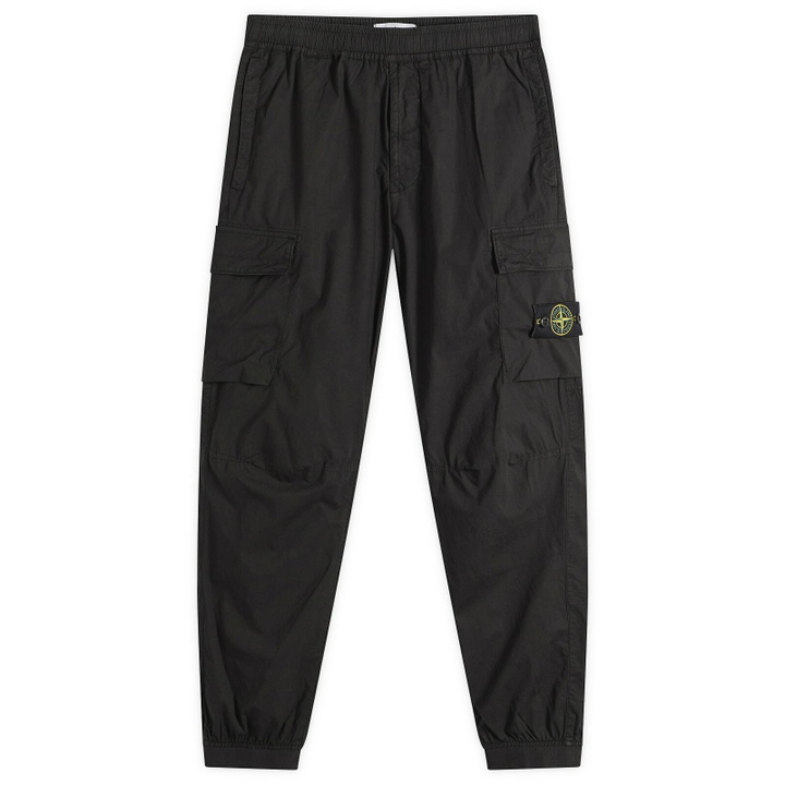 Photo: Stone Island Men's Paracadute Cargo Trousers in Black