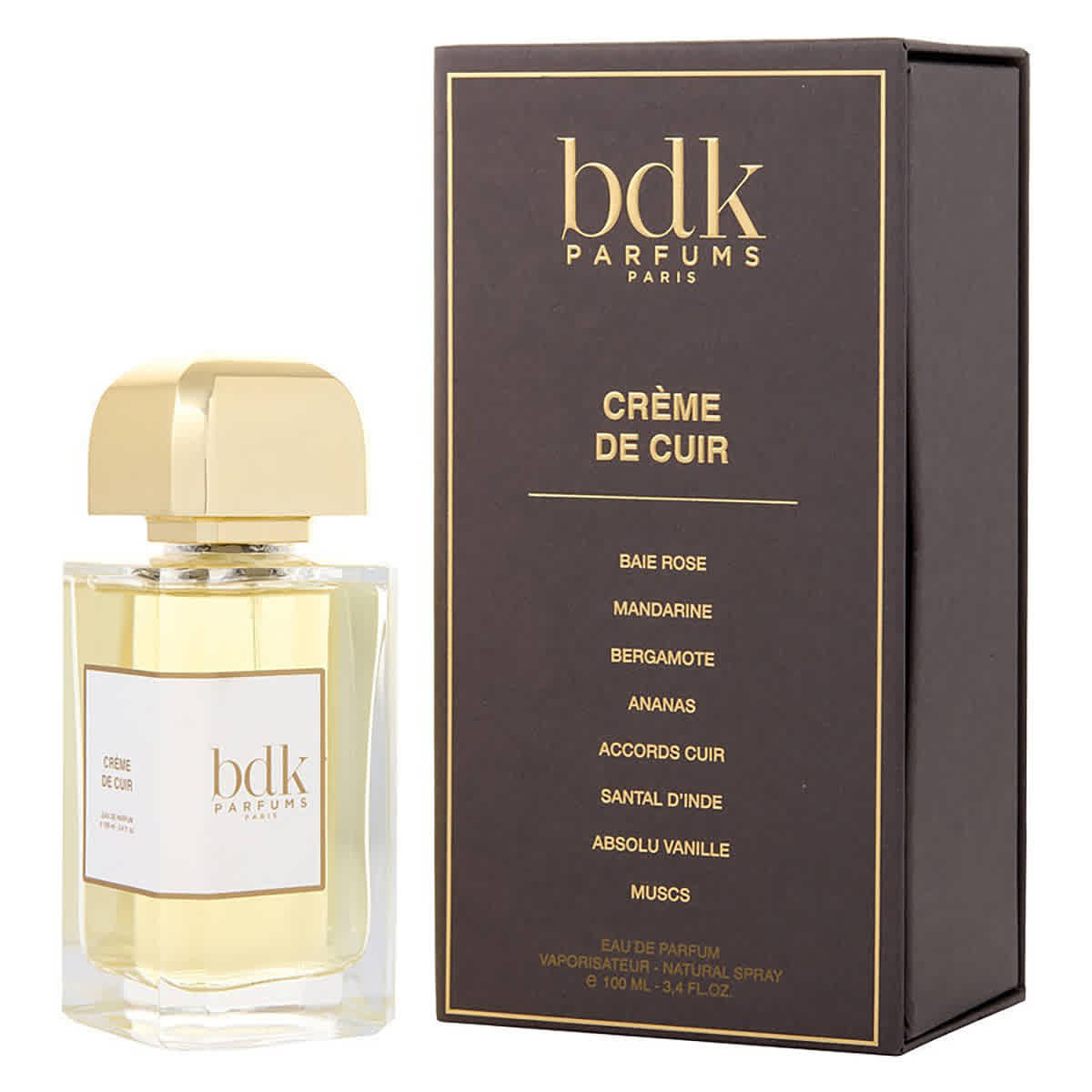 BDK Parfums Unisex Creme De Cuir EDP 3.4 oz Fragrances 3760035450252
