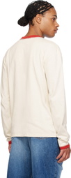 BLUEMARBLE Off-White Cotton Flame T-shirt