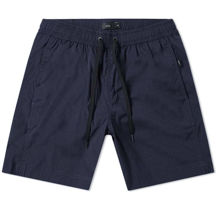 Photo: Onia Charles 7" Solid Swim Short Deep Navy