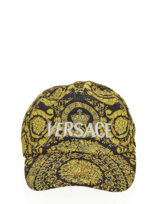 Photo: Versace Baroque Print Baseball Cap